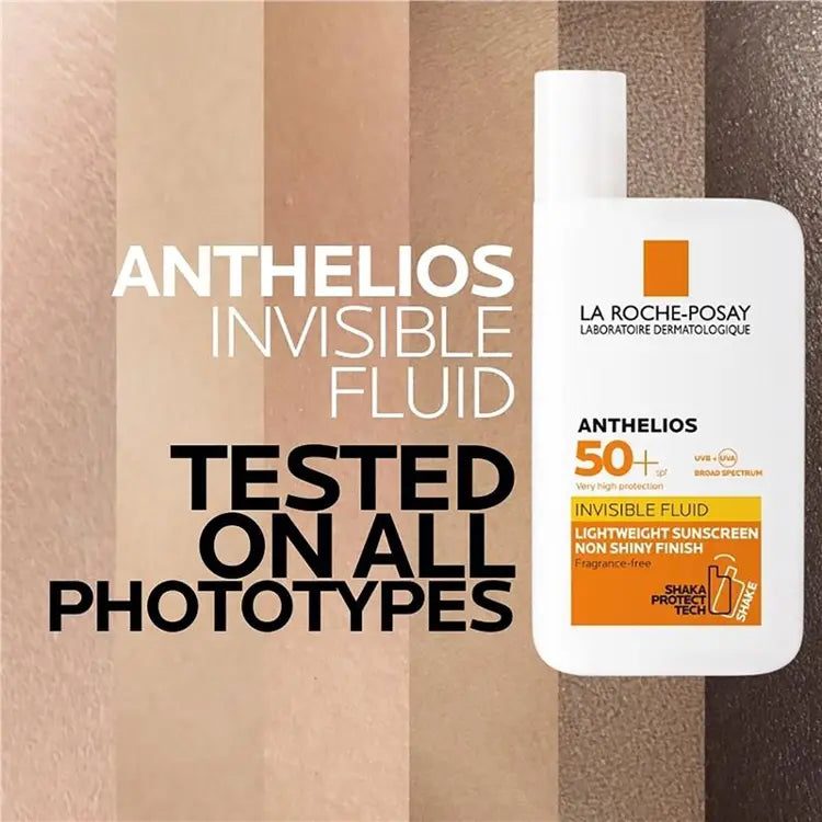 La Roche-Posay Anthelios Invisible Fluid SPF 50+ 50ml – Ultra-Light Sunscreen